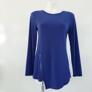 IVANKA TRUMP Top Asymmetric Hem & Zipper Size Medium